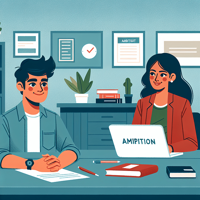 student talking to a counselor