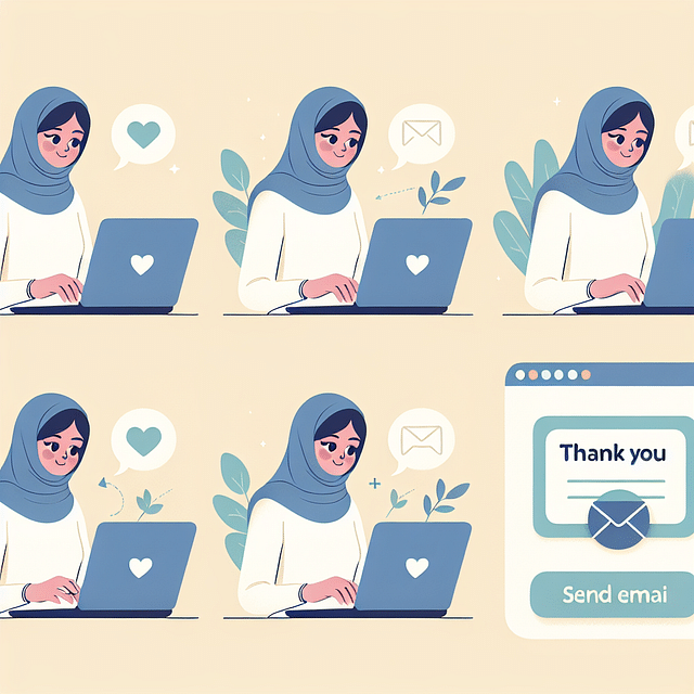 sending a thank-you email
