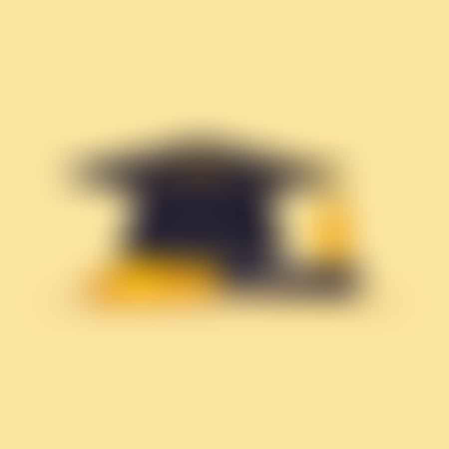 A graduation cap and diploma