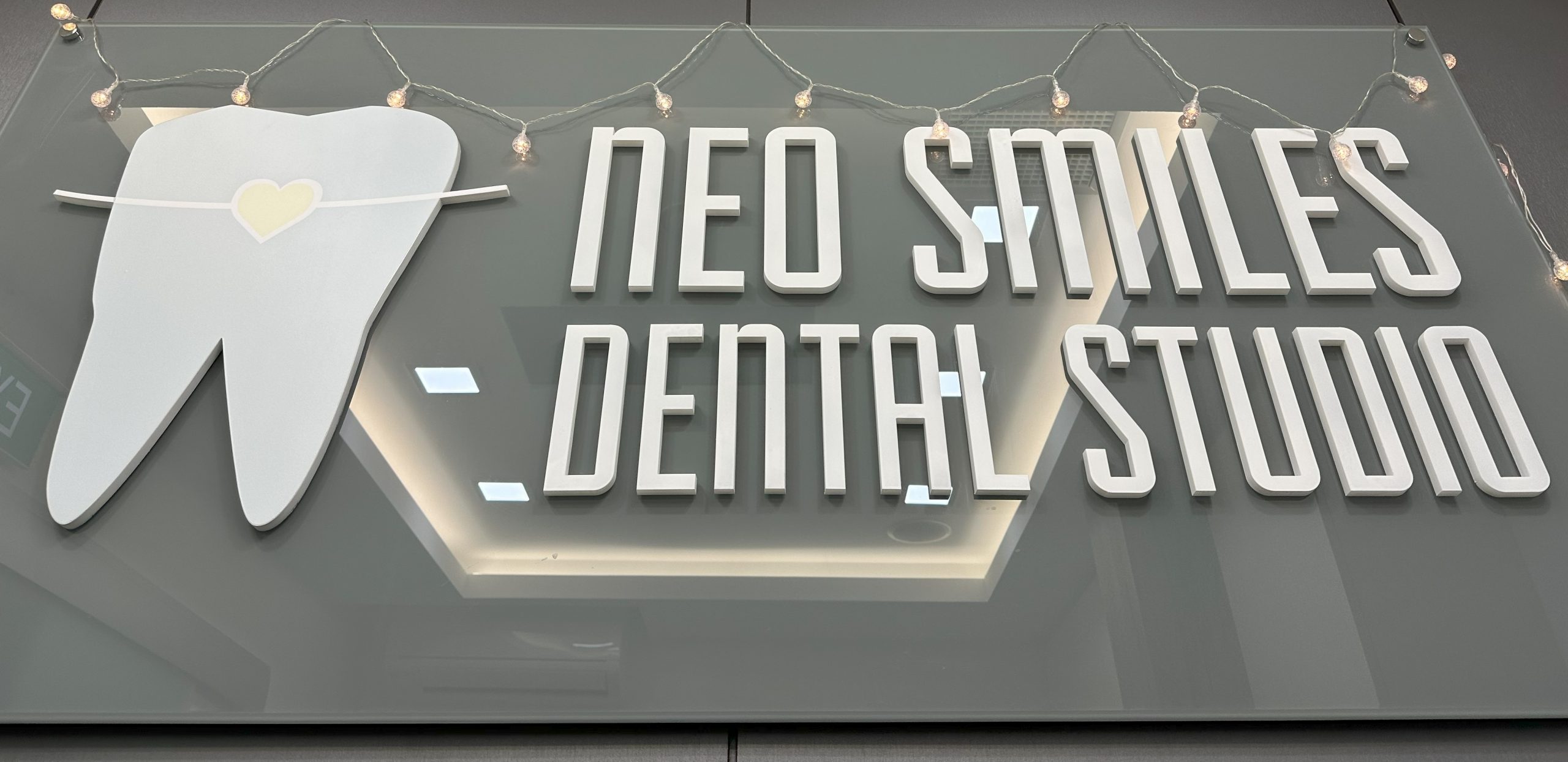 dental office clear signage