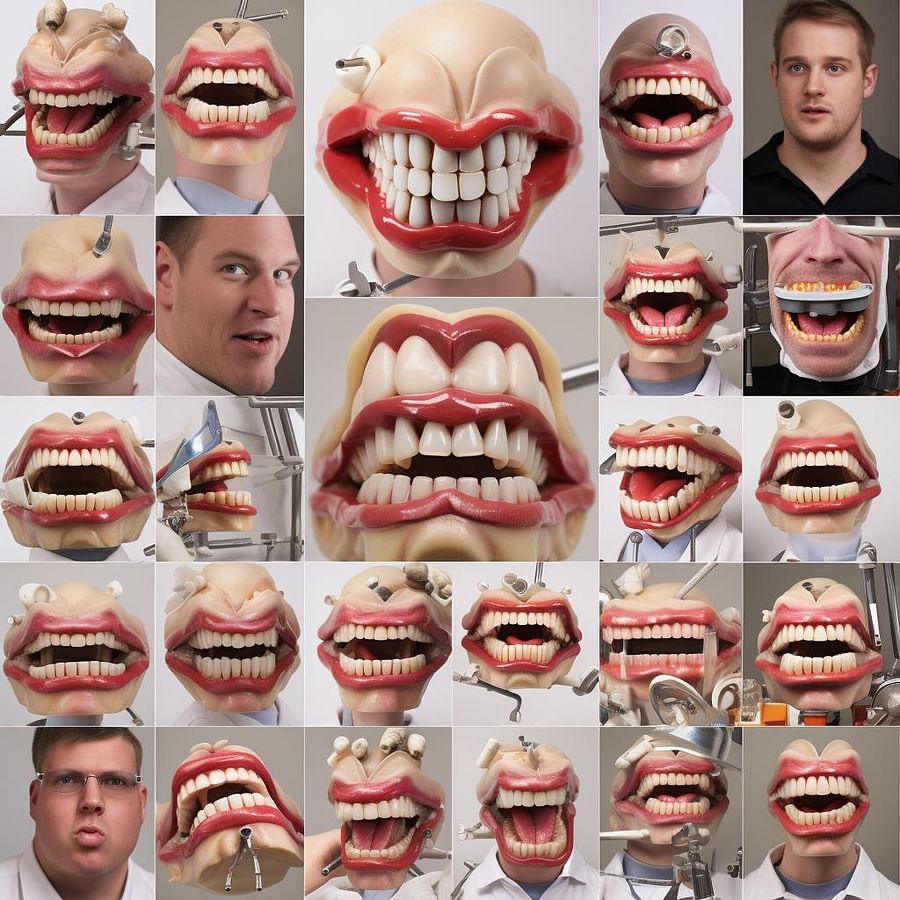 Collage of dental students progressing through their educational journey