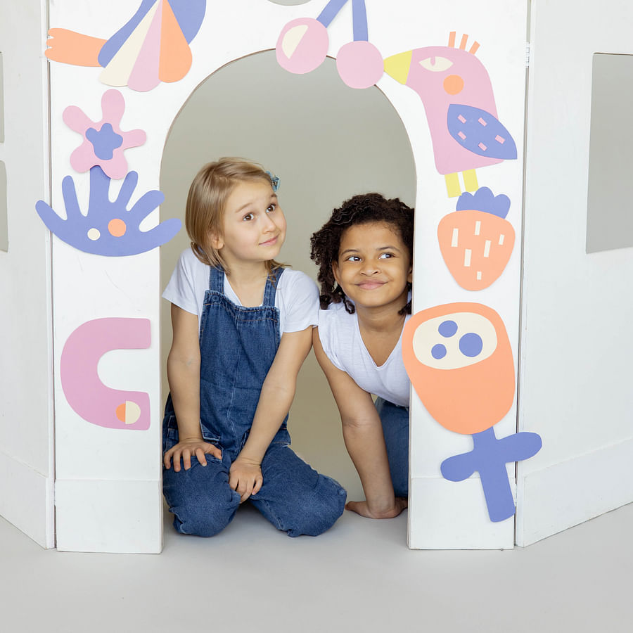 Happy child smiling during a dental check-up