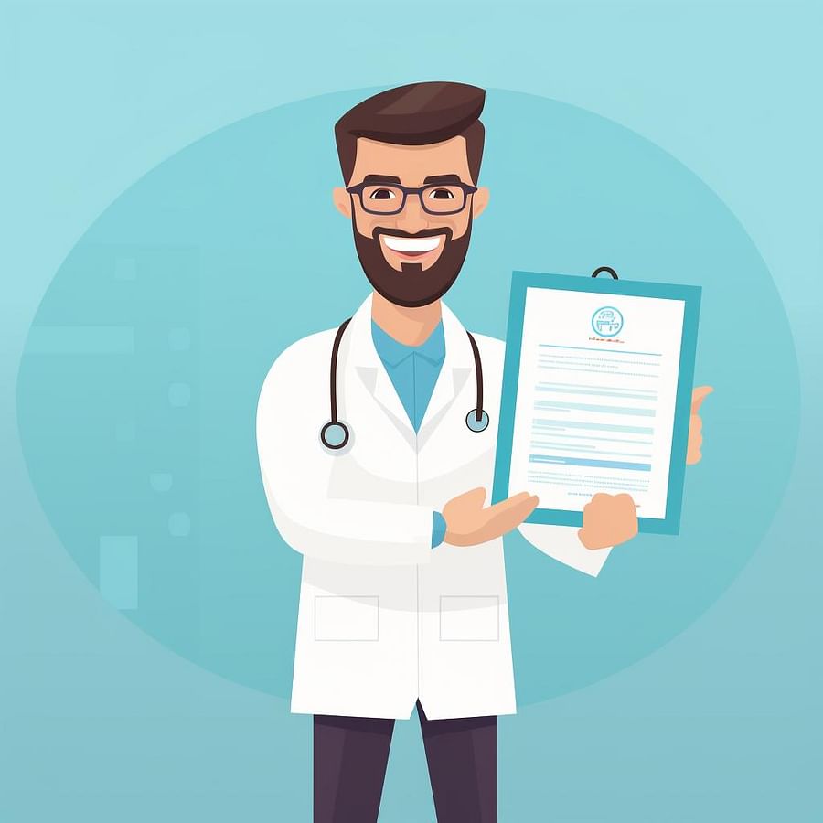 Dentist holding a licensure certificate