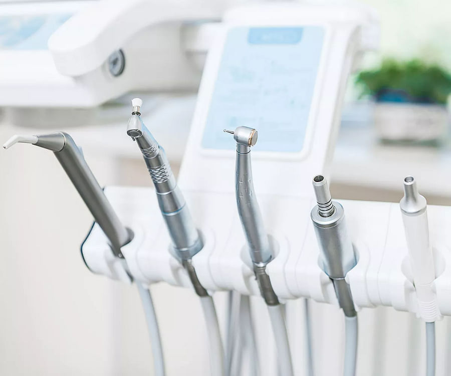 Advanced digital dental equipment in a modern dental office