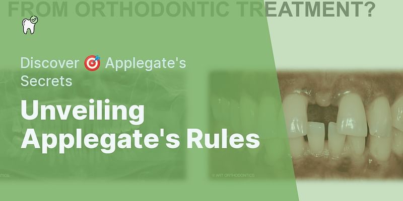 Unveiling Applegate's Rules - Discover 🎯 Applegate's Secrets