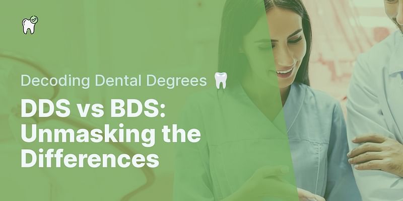 What is the difference between DDS and BDS?