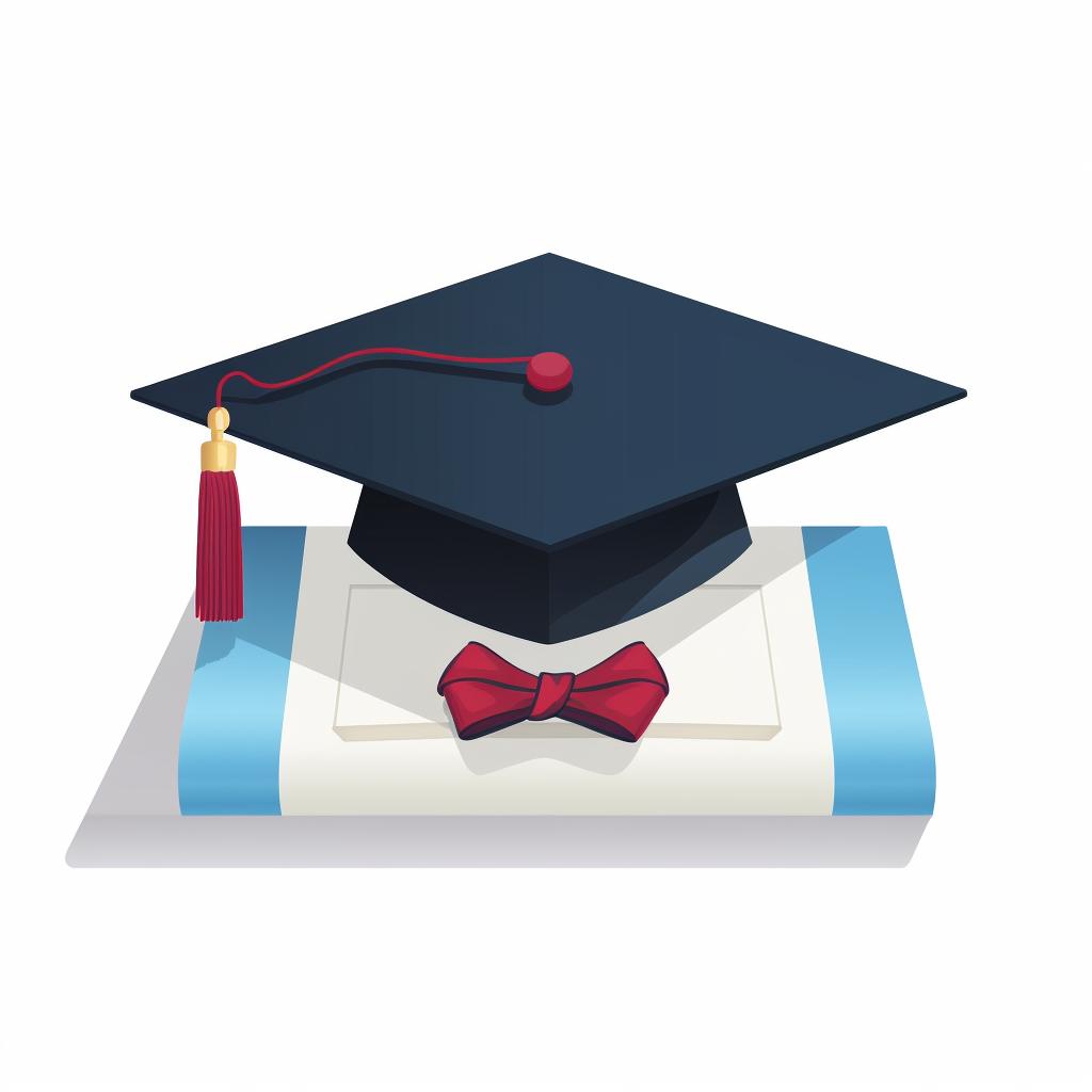 A graduation cap on a dental degree certificate